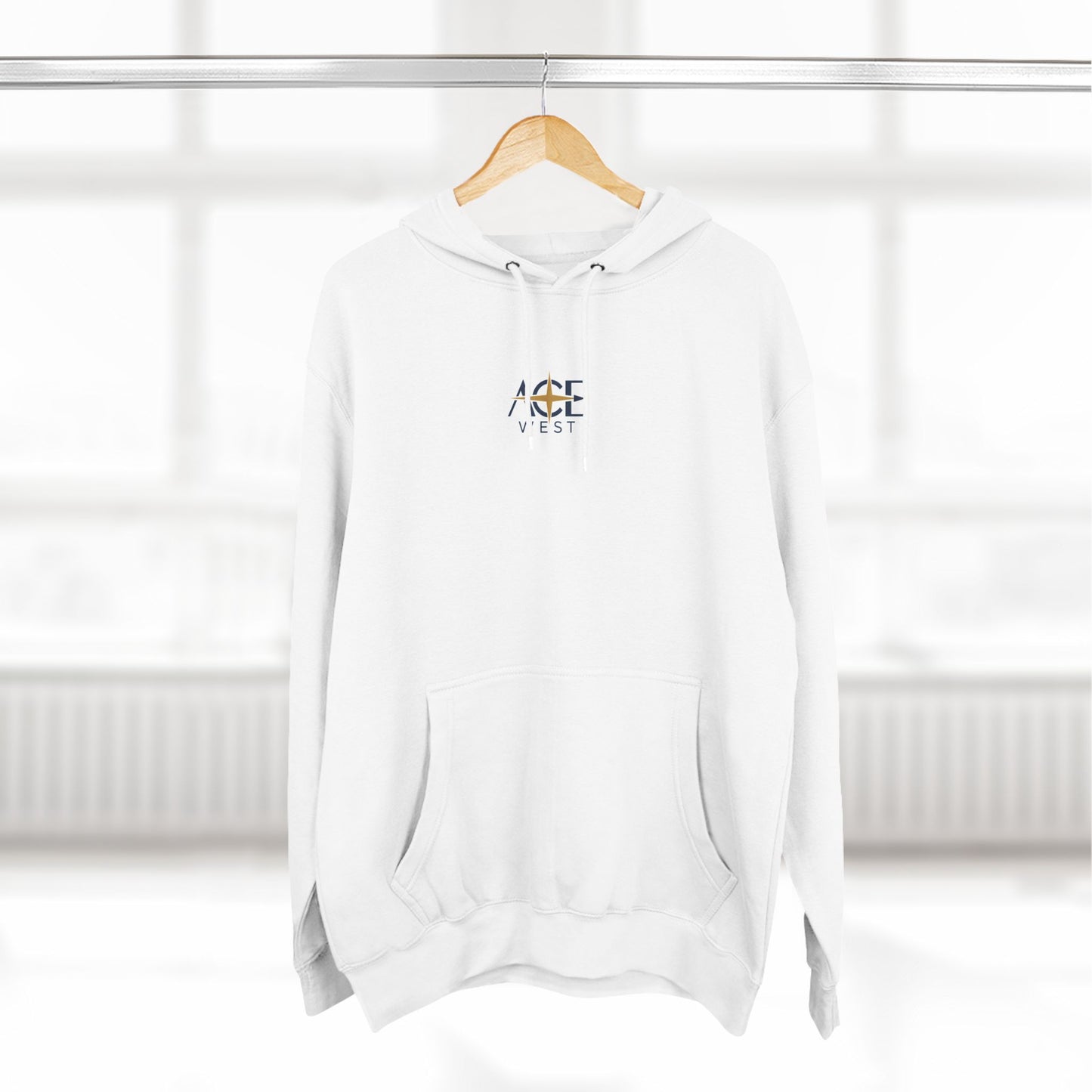 Three-Panel Fleece Hoodie