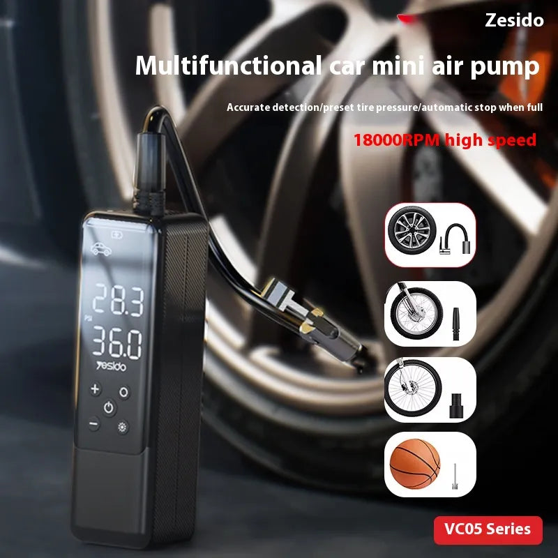 Portable 12V Car Inflatable Tire Inflator