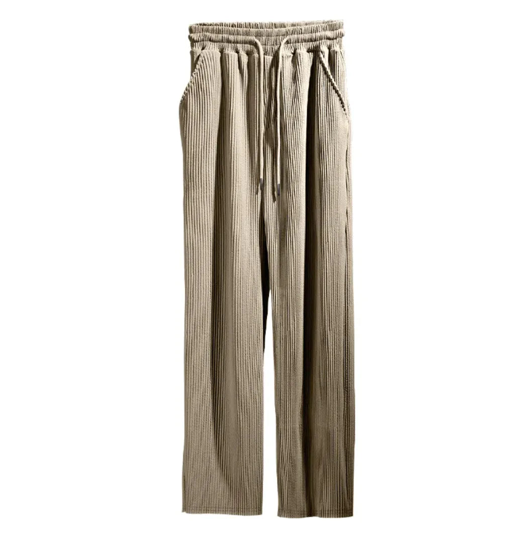 Men's Jacquard Striped Casual Pants